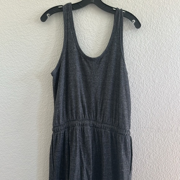 Free People Beach Bicoastal Heathered Charcoal Jumpsuit - Picture 10 of 13